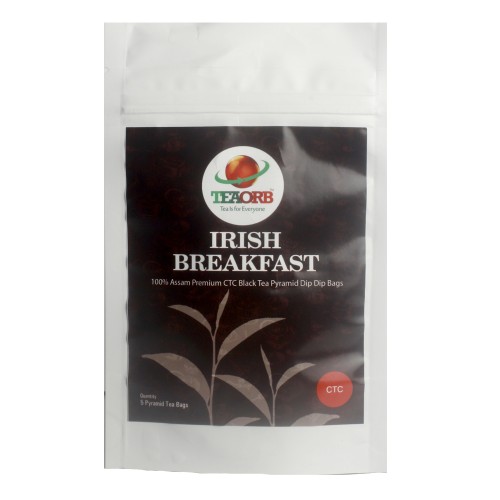 Irish Breakfast CTC Black Tea Pyramid  - 5 Teabags